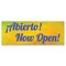 Signmission Abierto Now Open Banner Concession Stand Food Truck Single Sided B-30006 - alternate 1